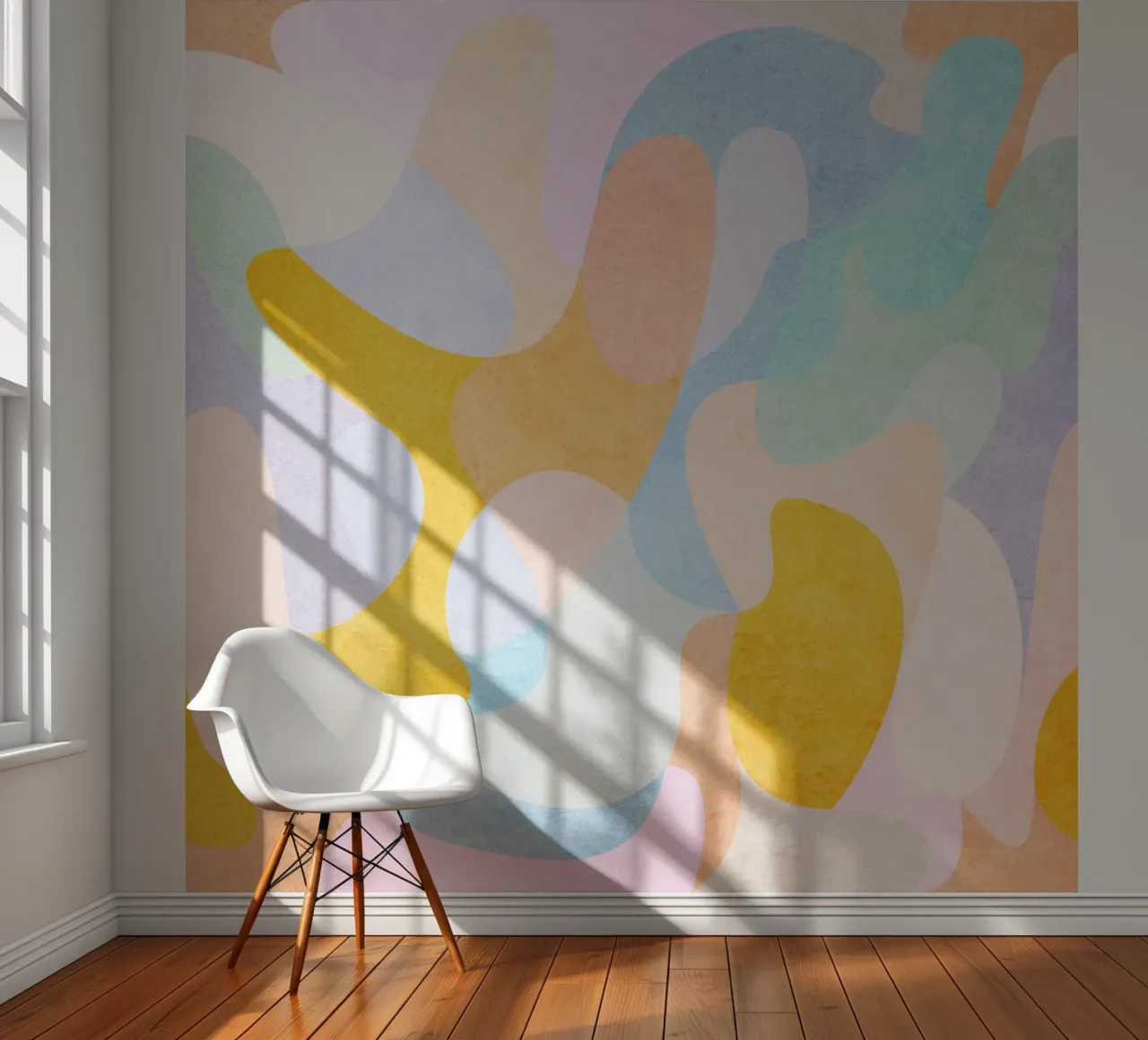 Gouden patroon fotobehang van Abstract 888