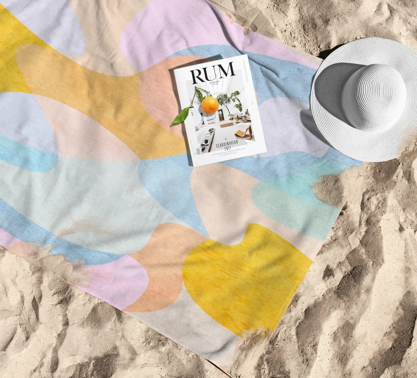 Modello d'oro telo mare da Abstract Joy