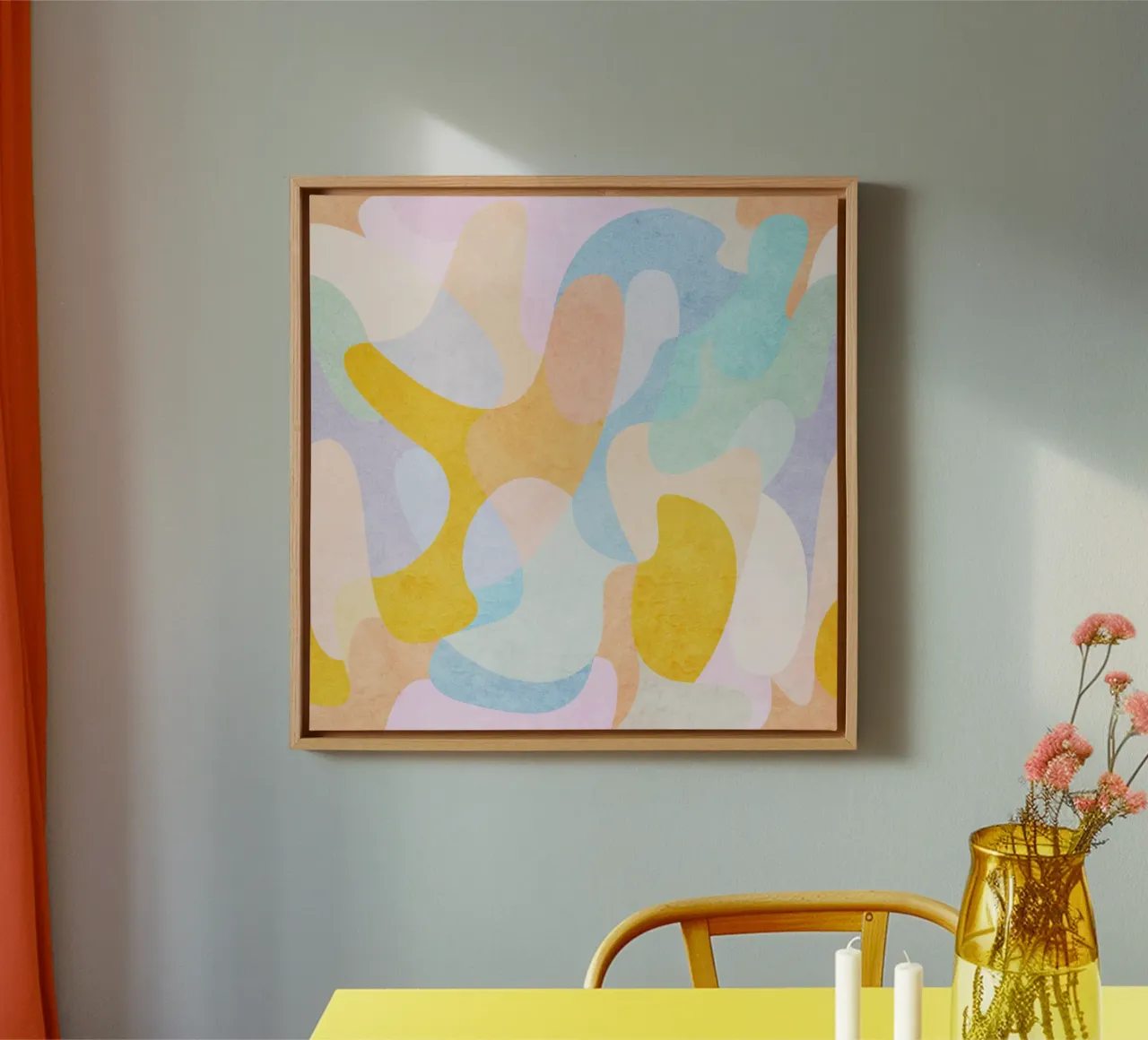 Golden Pattern canvas by Abstract 888