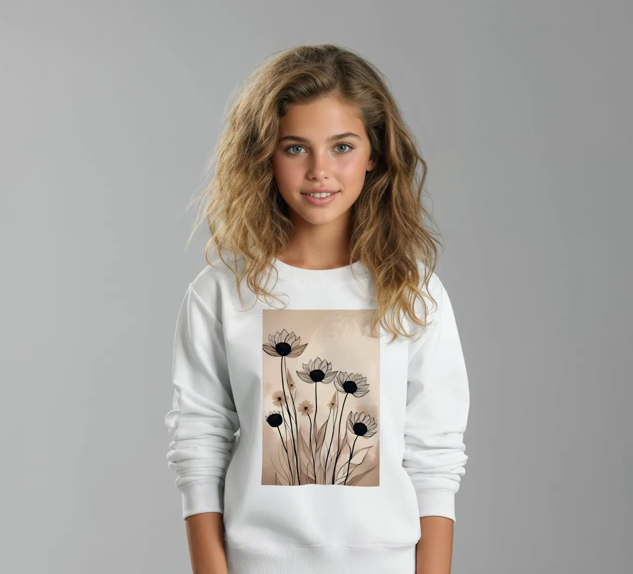 Solo fiori 3 felpa bambino da Rezh creations