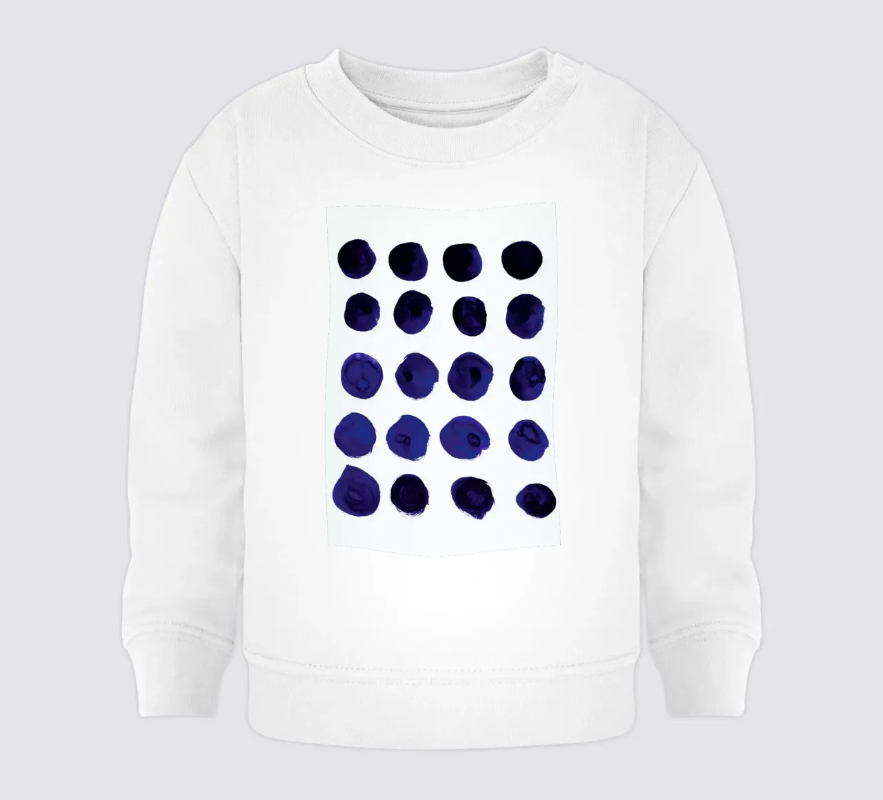 Blue Dots felpa neonato da Amy Sia
