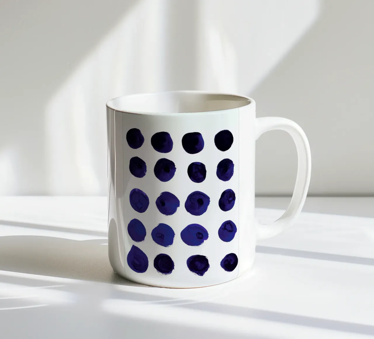 Blue Dots tazza in ceramica da Amy Sia