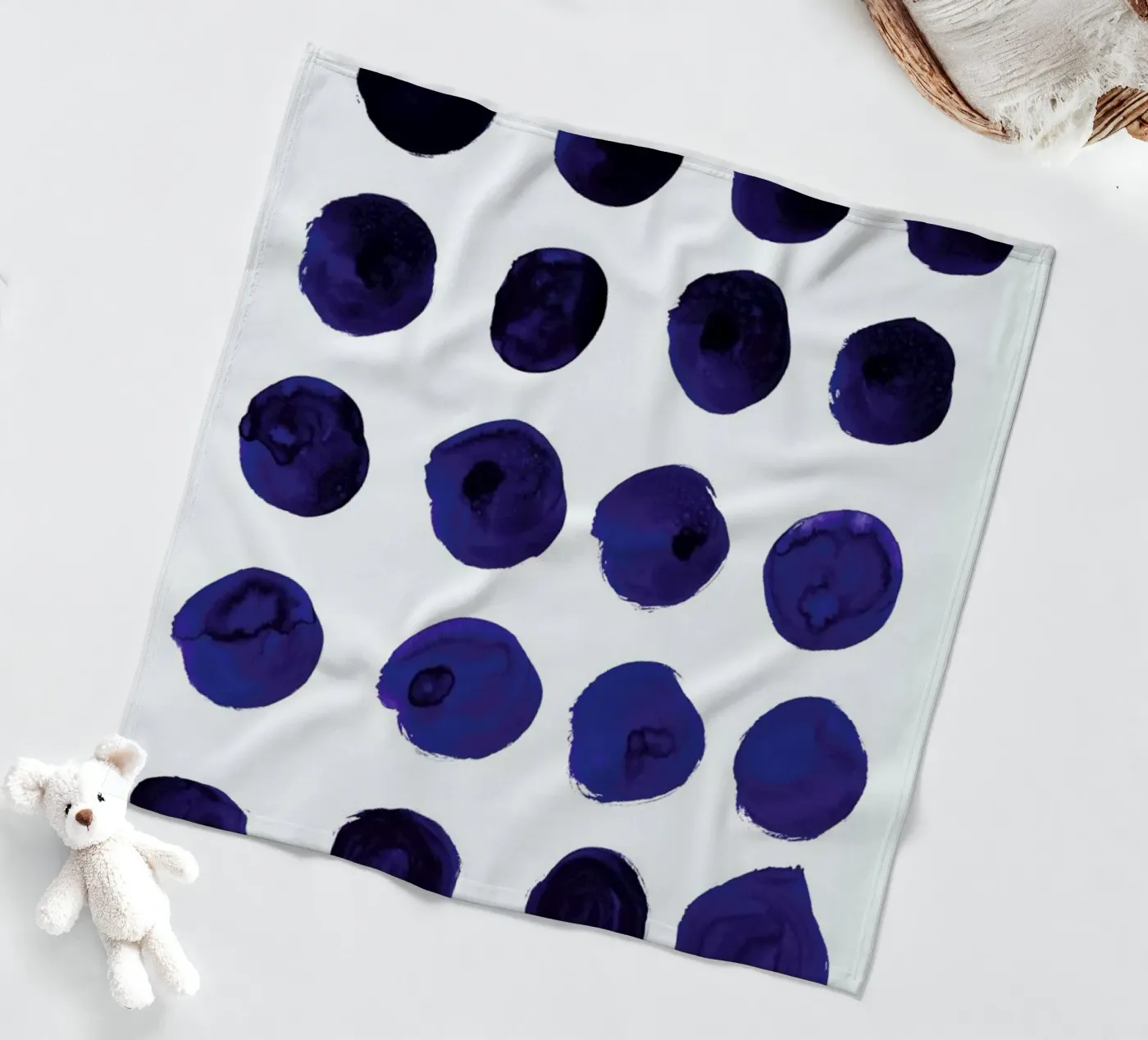 Blue Dots fleecedeken van Amy Sia
