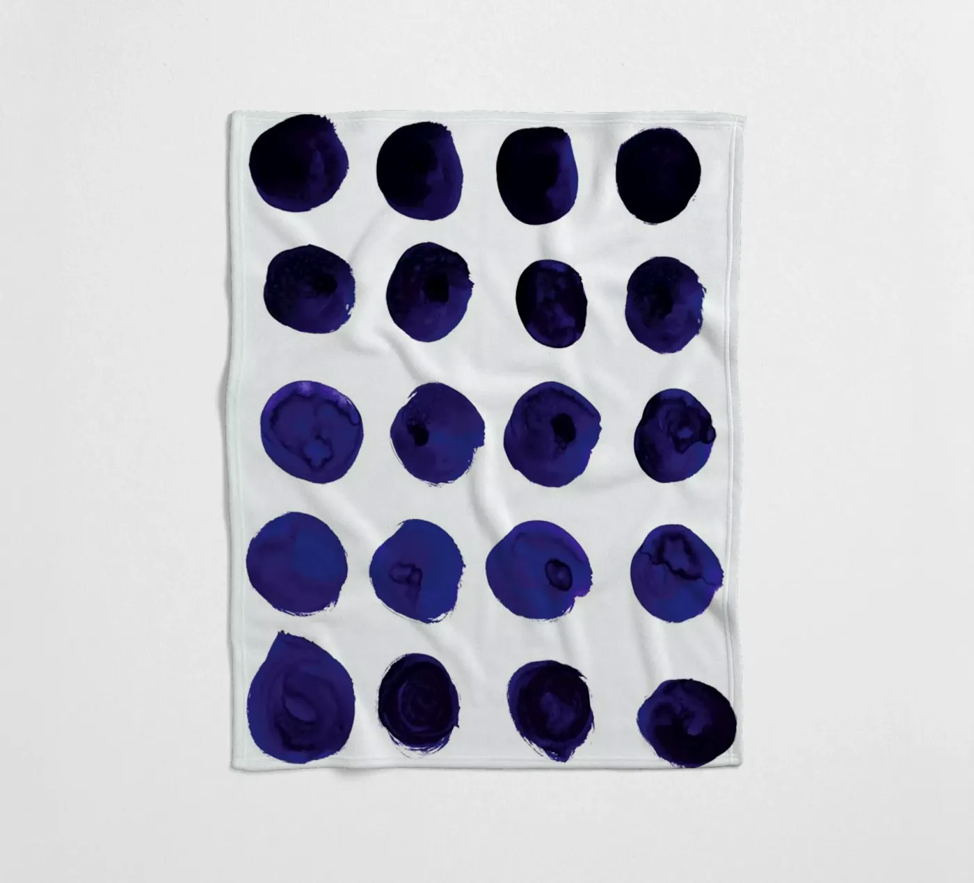 Blue Dots fleecedeken van Amy Sia