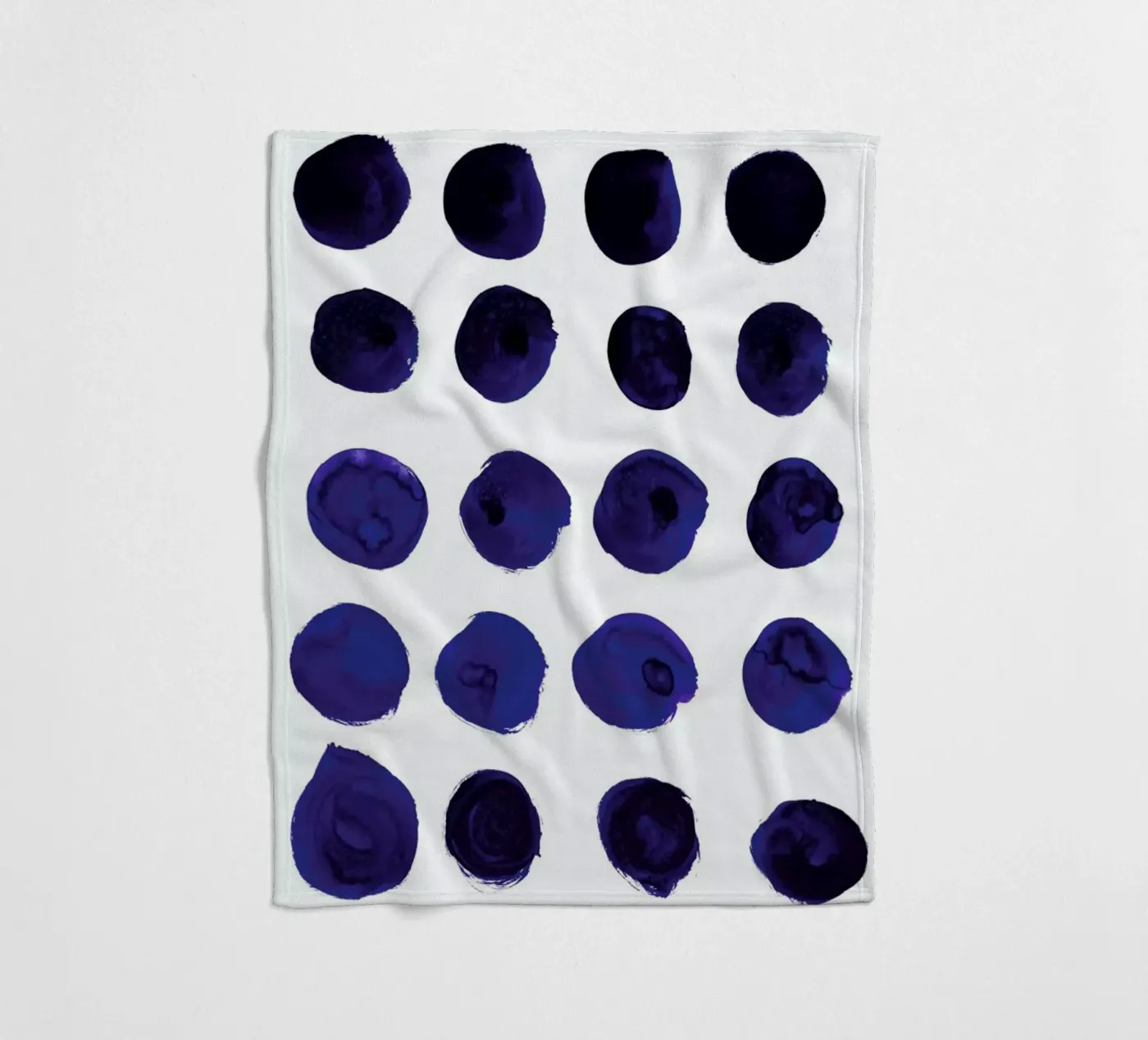 Blue Dots fleecedeken van Amy Sia
