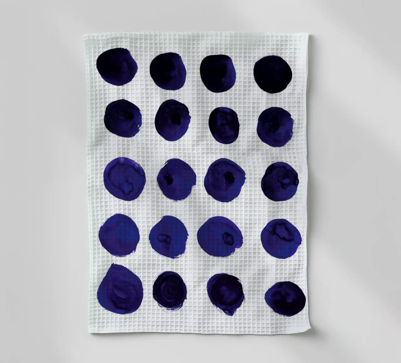 Blue Dots canovaccio da cucina da Amy Sia