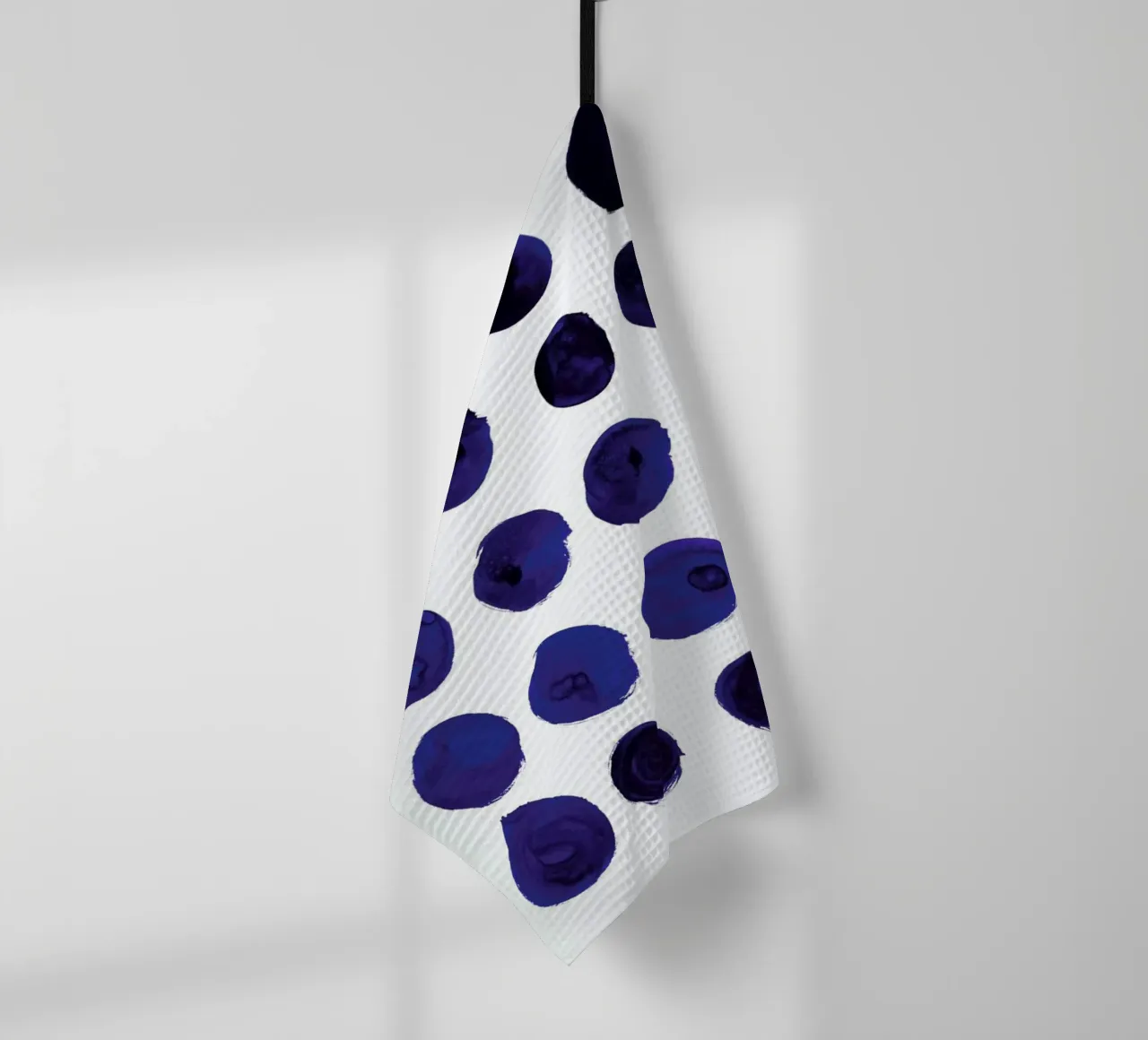 Blue Dots canovaccio da cucina da Amy Sia