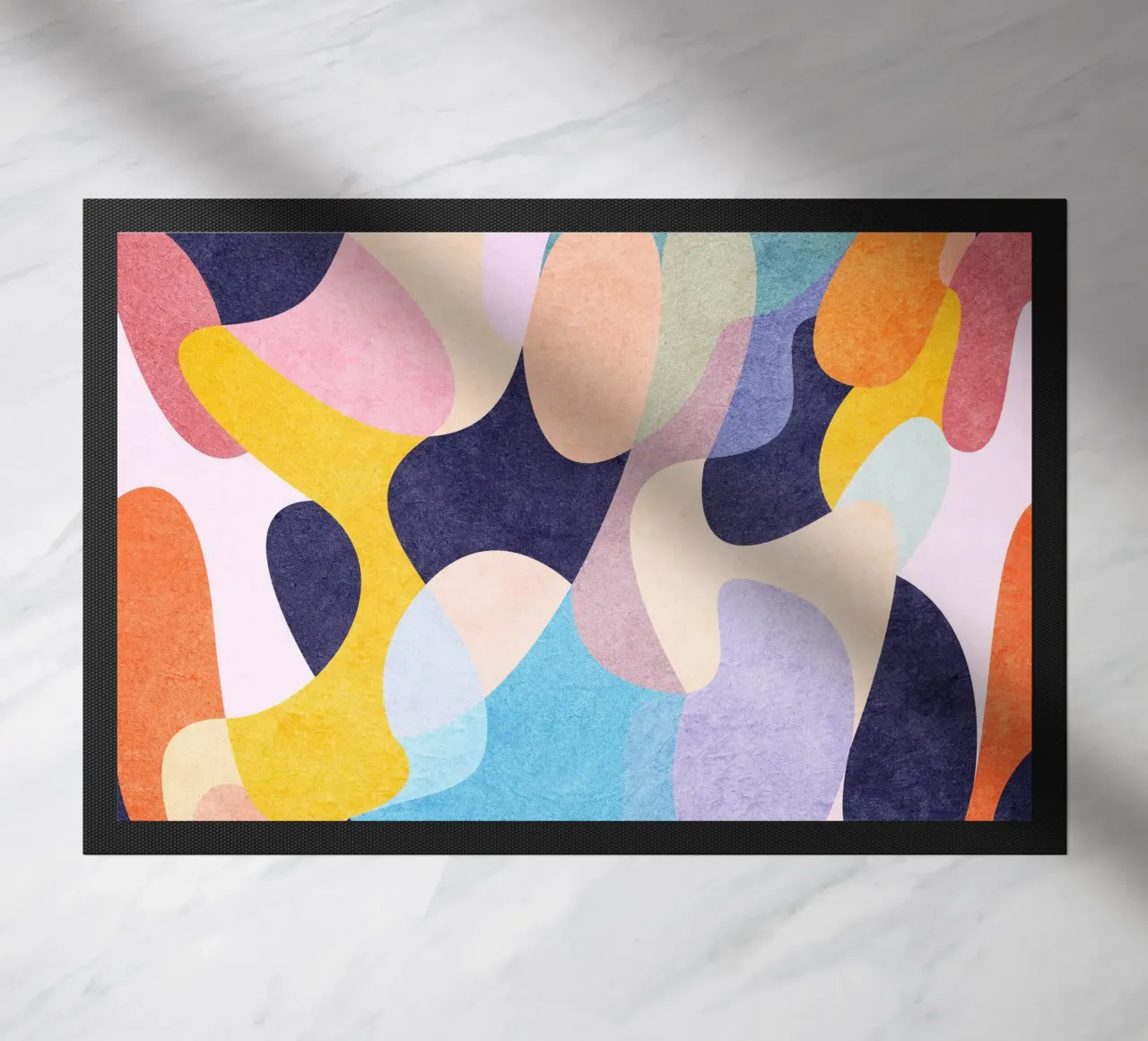 Speelse vormen deurmat van Abstract 888