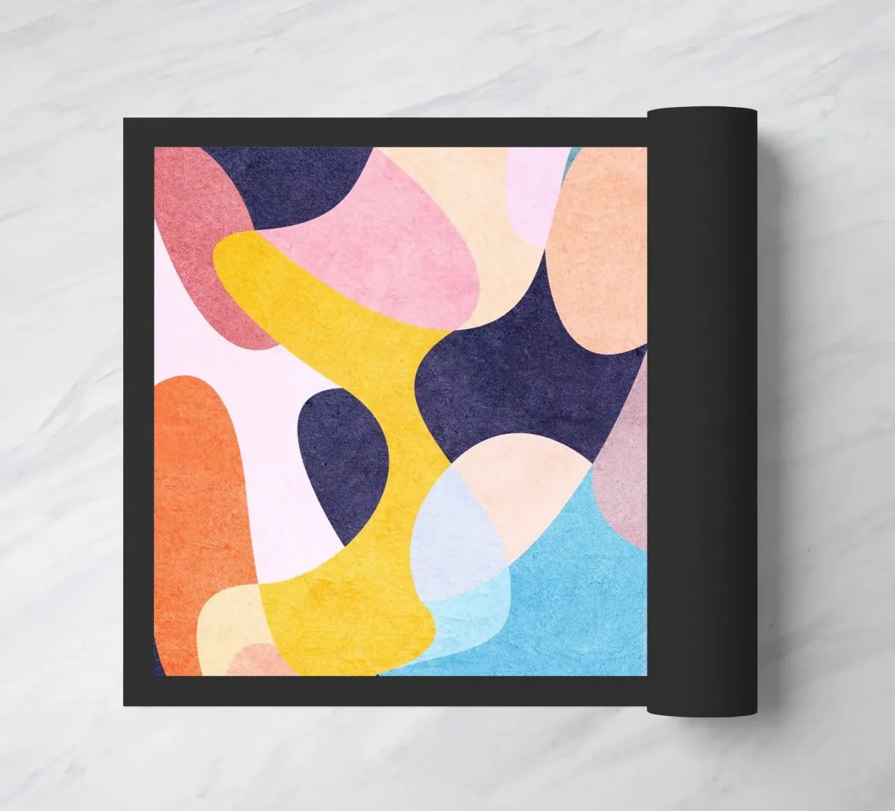 Speelse vormen deurmat van Abstract 888