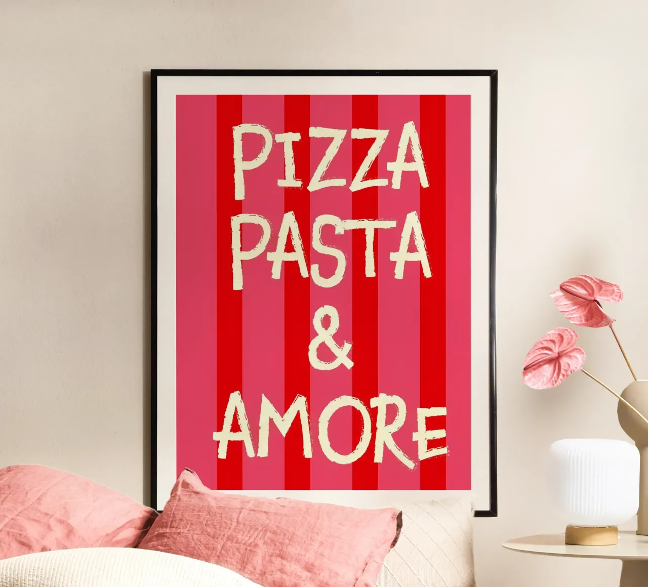 Pizza Pasta & Amore carta hahnemühle da Ana Paniagua Design