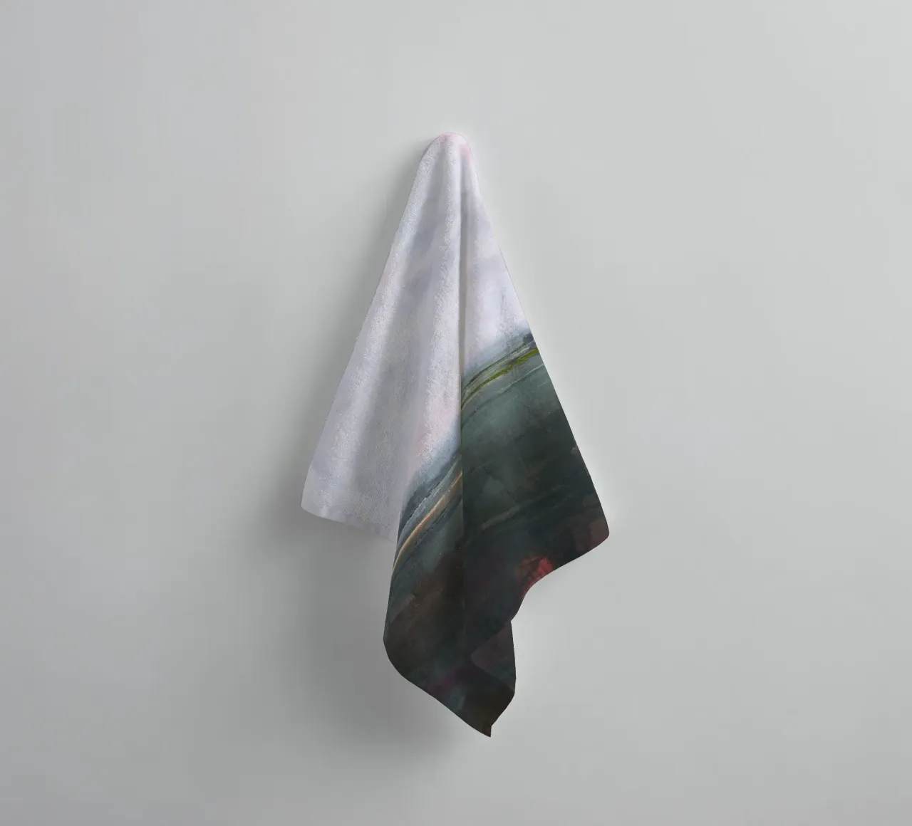 "Land" Abstract landscape towel by Eduard Warkentin Art