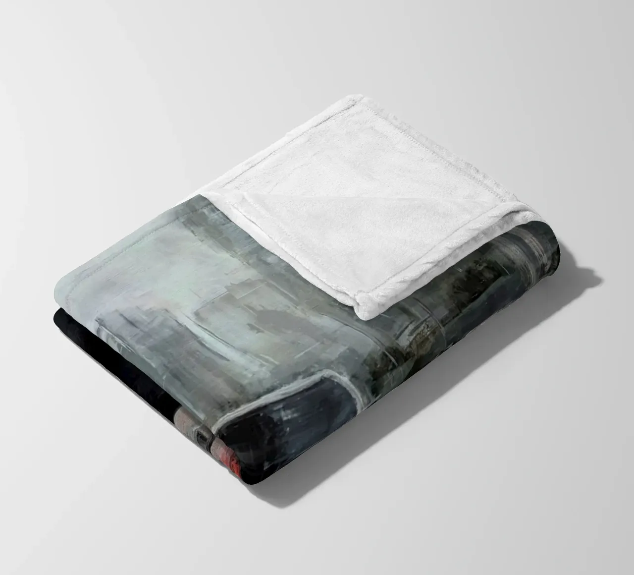 "Rain in KL 01" Cityscape Malerei coperta in pile da Eduard Warkentin Art