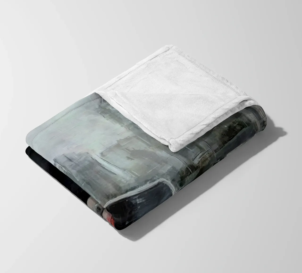 "Rain in KL 01" Cityscape Malerei coperta in pile da Eduard Warkentin Art
