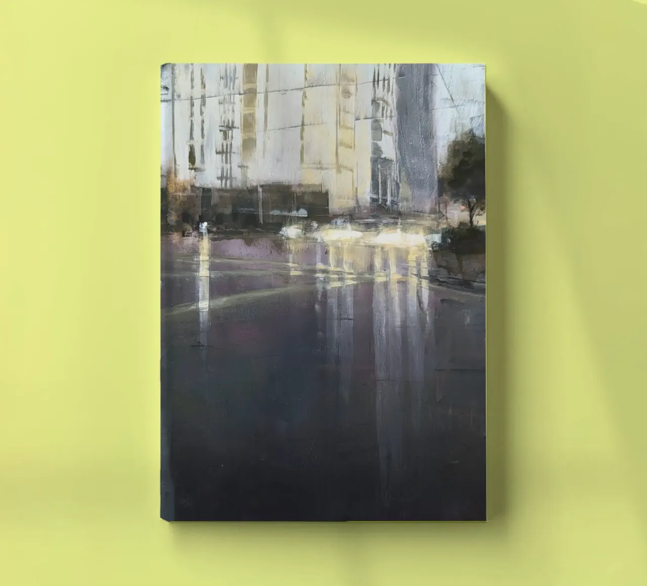 "Rain in KL 03" Vista astratta della città sotto la pioggia diario da Eduard Warkentin Art