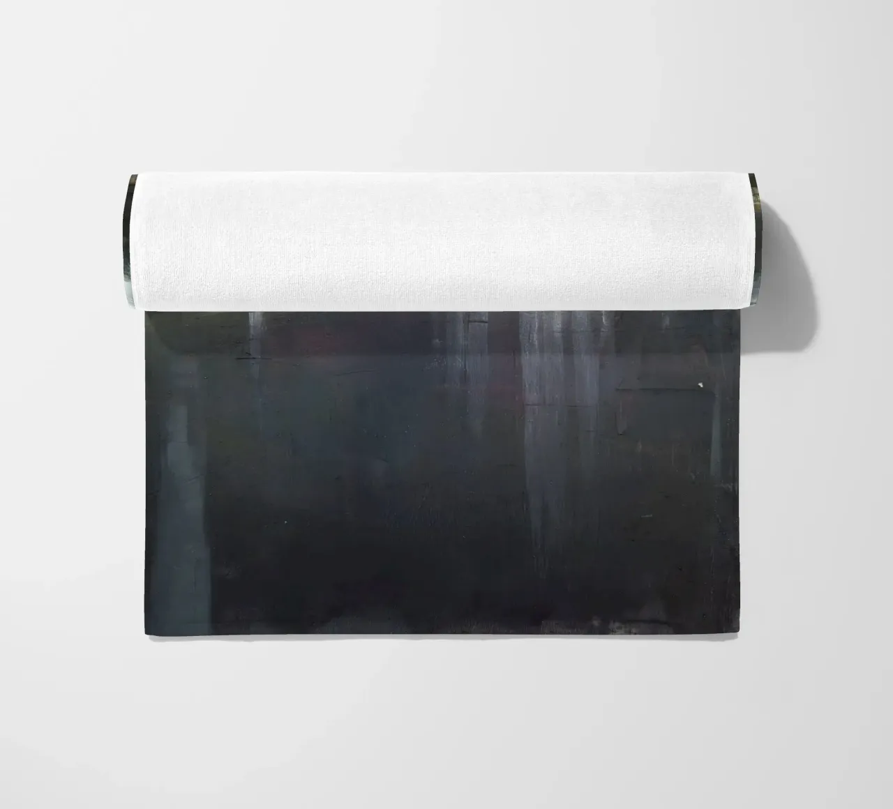 "Rain in KL 03" Abstract city view in the rain beach towel by Eduard Warkentin Art