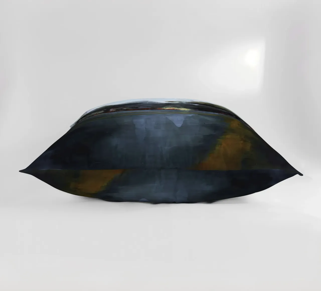 "Rain in KL 04" Abstract city view in the rain decorative cushion by Eduard Warkentin Art