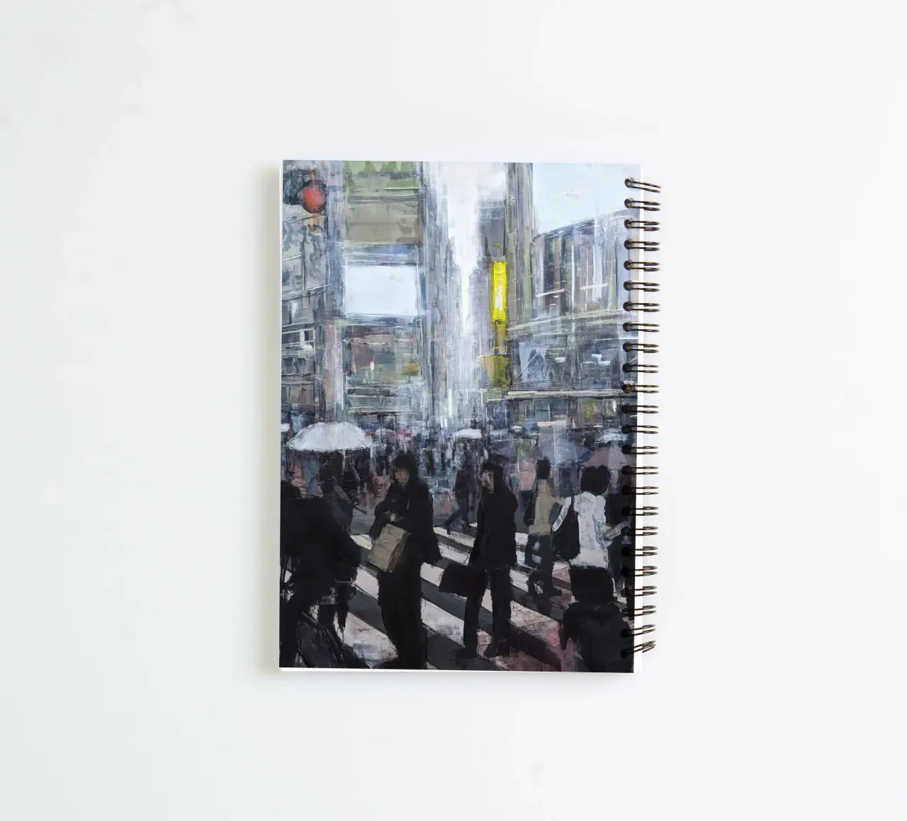 "TOKYO_22_02" Shibuya intersection in the rain spiral notebook by Eduard Warkentin Art