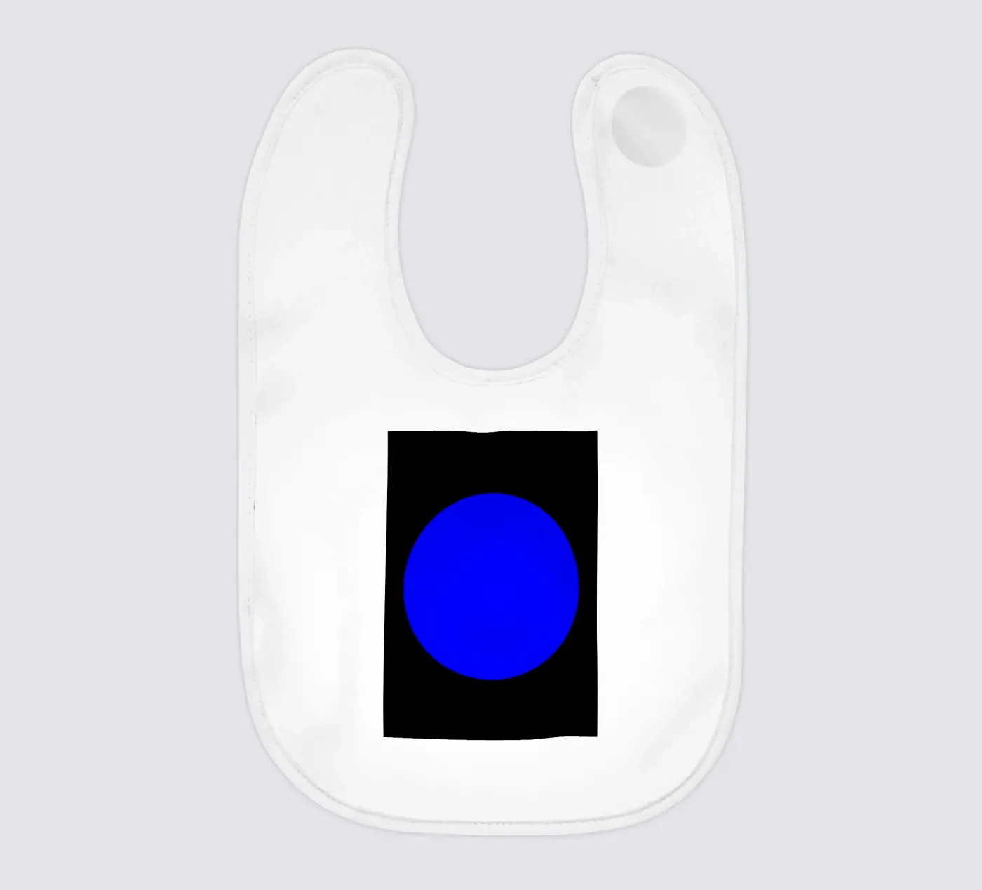 Blue hole baby bib by Teresa André