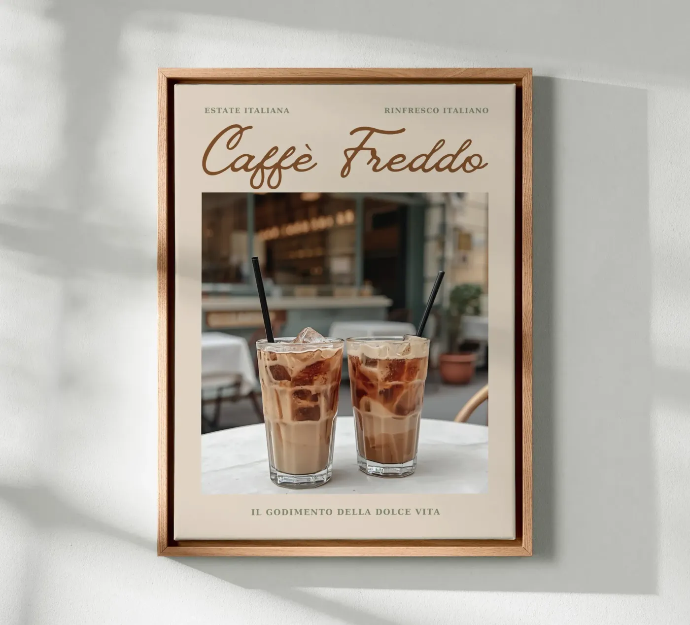 Caffé Freddo canvas van Ohkimiko