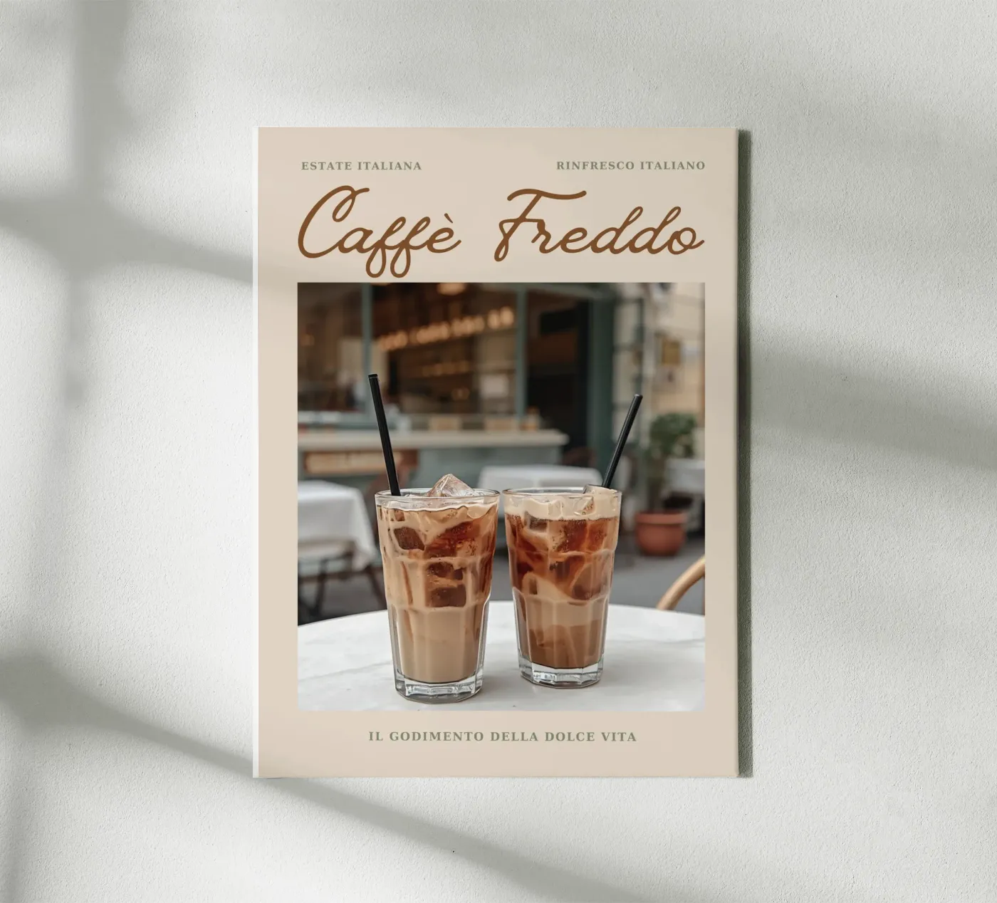 Caffé Freddo canvas van Ohkimiko