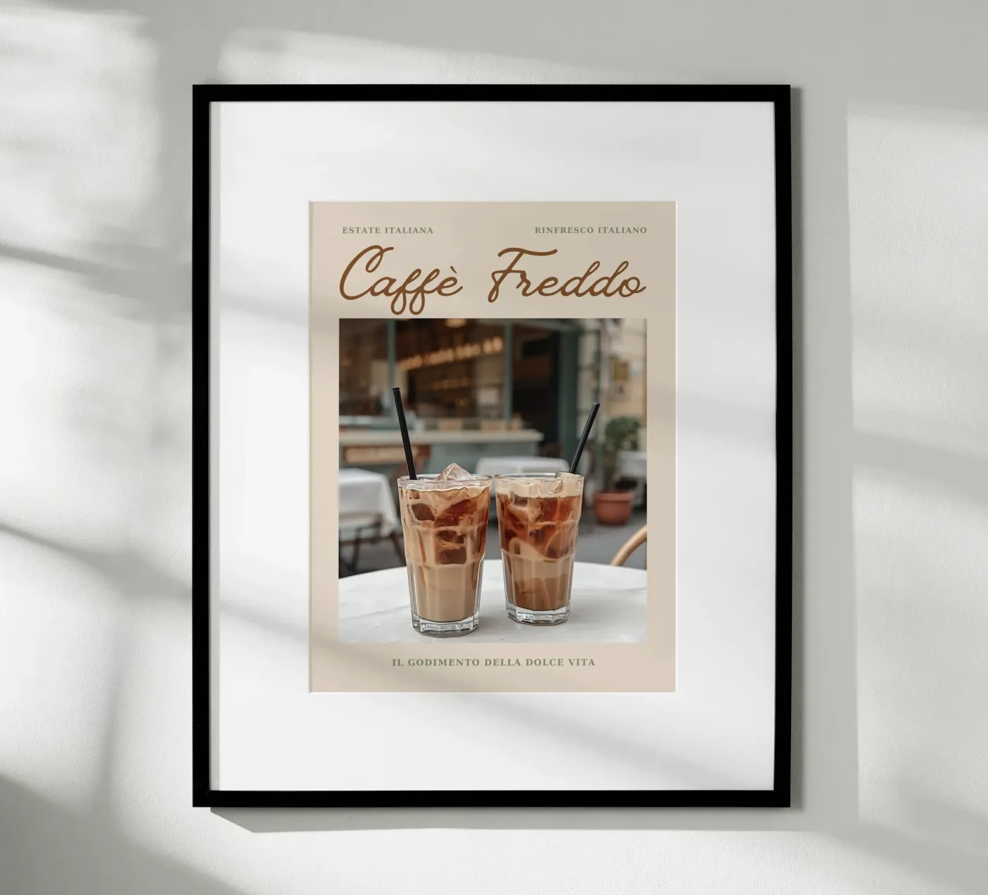 Caffé Freddo poster by Ohkimiko