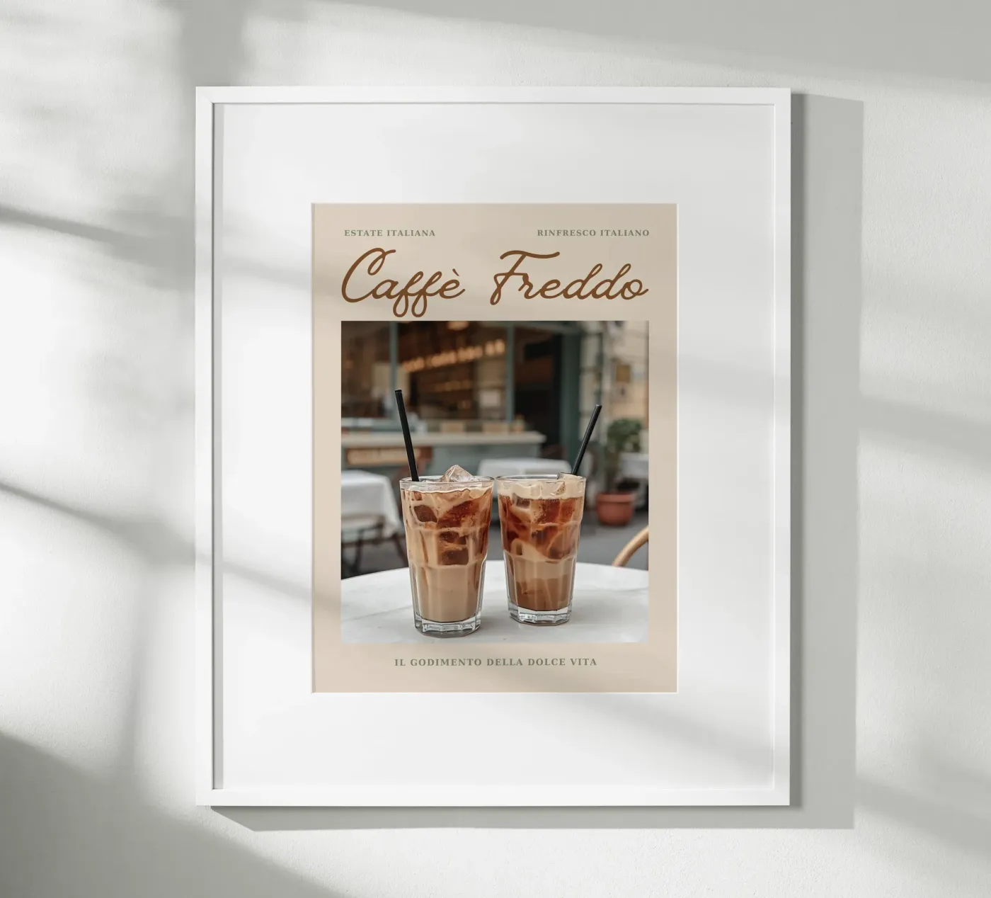 Caffé Freddo poster by Ohkimiko