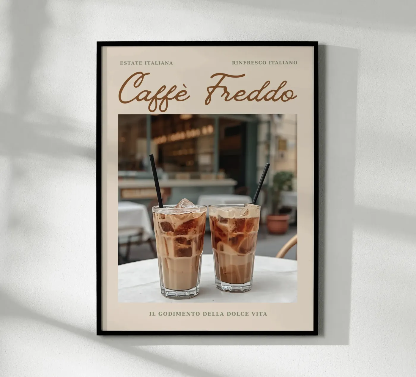 Caffé Freddo poster by Ohkimiko