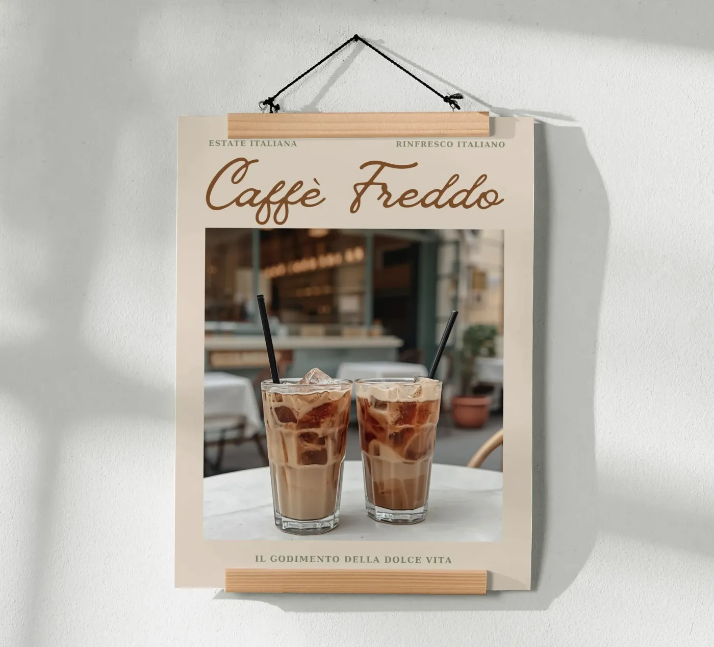 Caffé Freddo poster by Ohkimiko