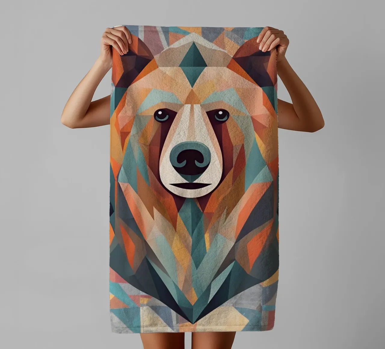 "Orso mistico" asciugamano da bagno da DesignArt