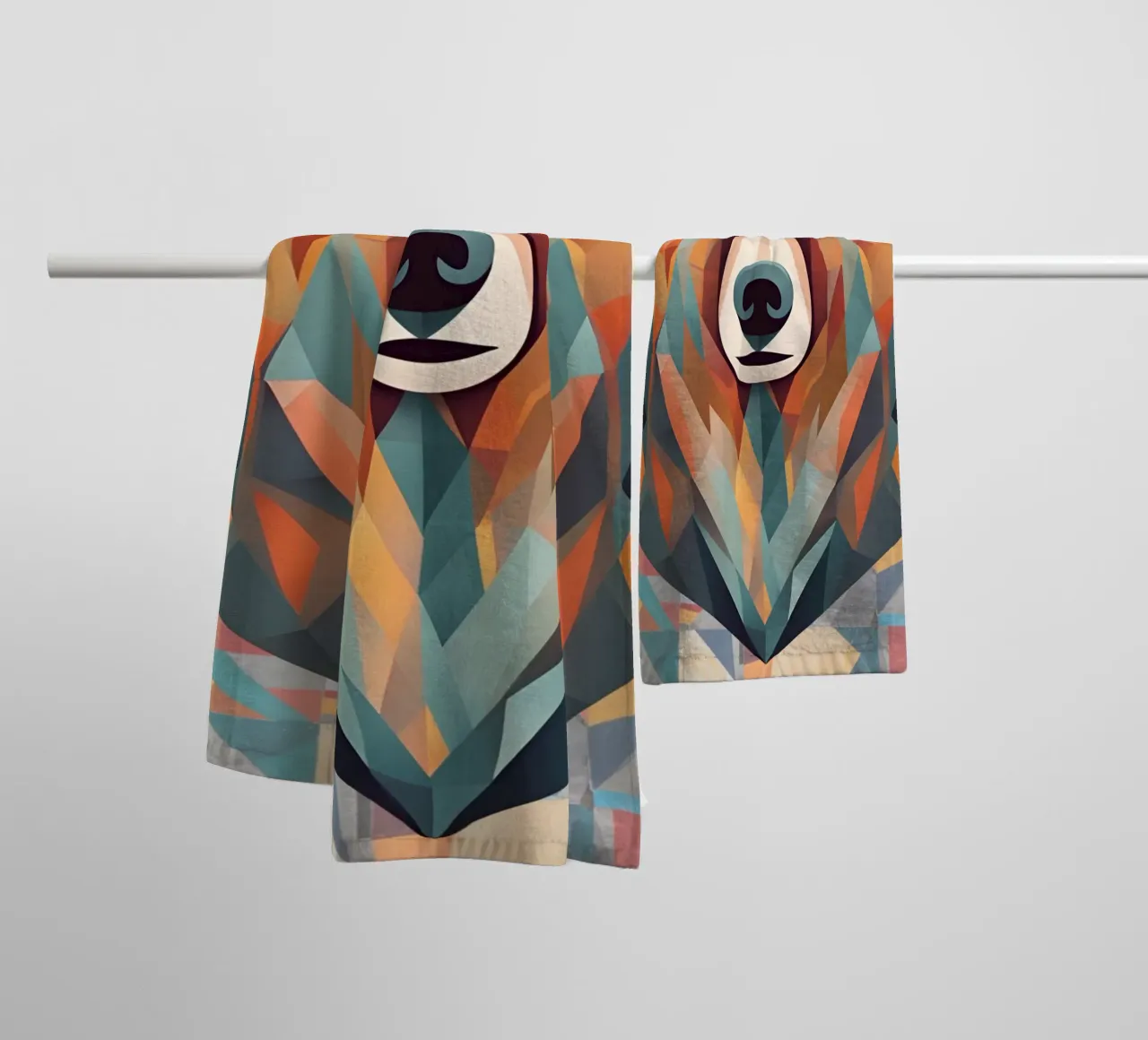 "Orso mistico" asciugamano da bagno da DesignArt