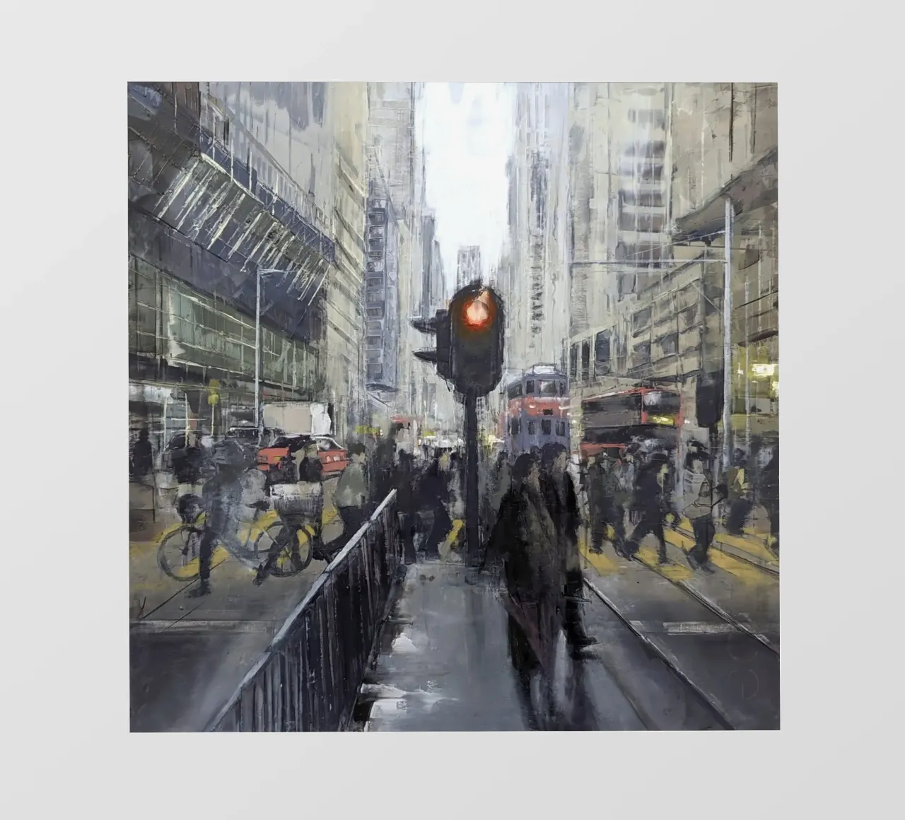 "HONG_KONG_24_01" Vista della città telo in pvc da Eduard Warkentin Art