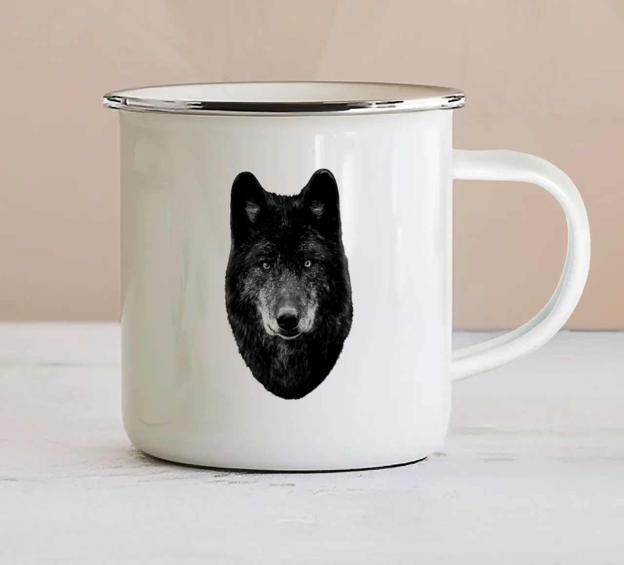 "Urlo d'ombra" tazza in smalto da DesignArt