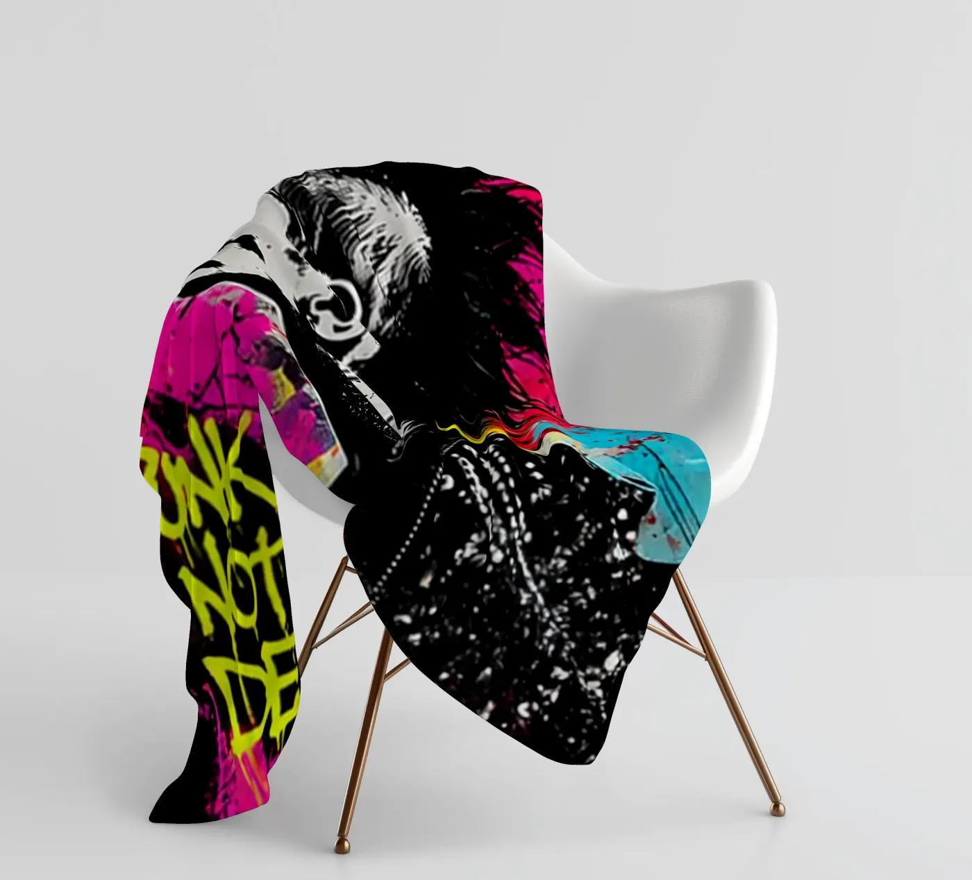 Punk Fleecedecke von Flo Klein Gallery