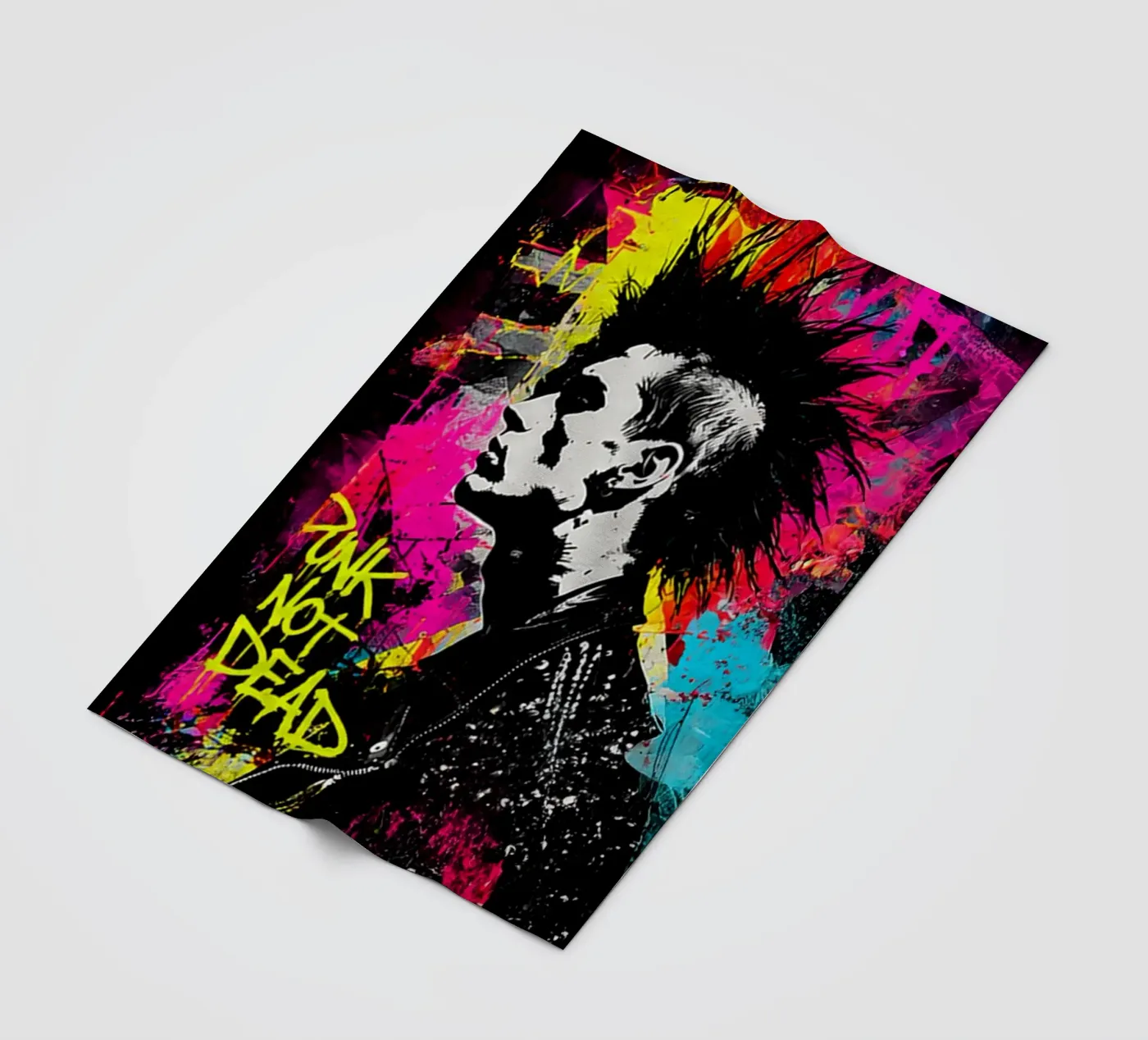 Punk Fleecedecke von Flo Klein Gallery