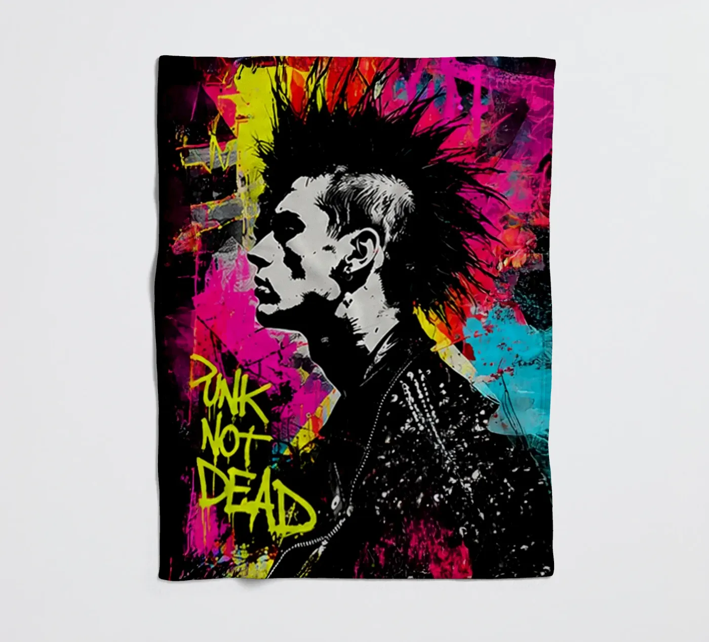 Punk Fleecedecke von Flo Klein Gallery