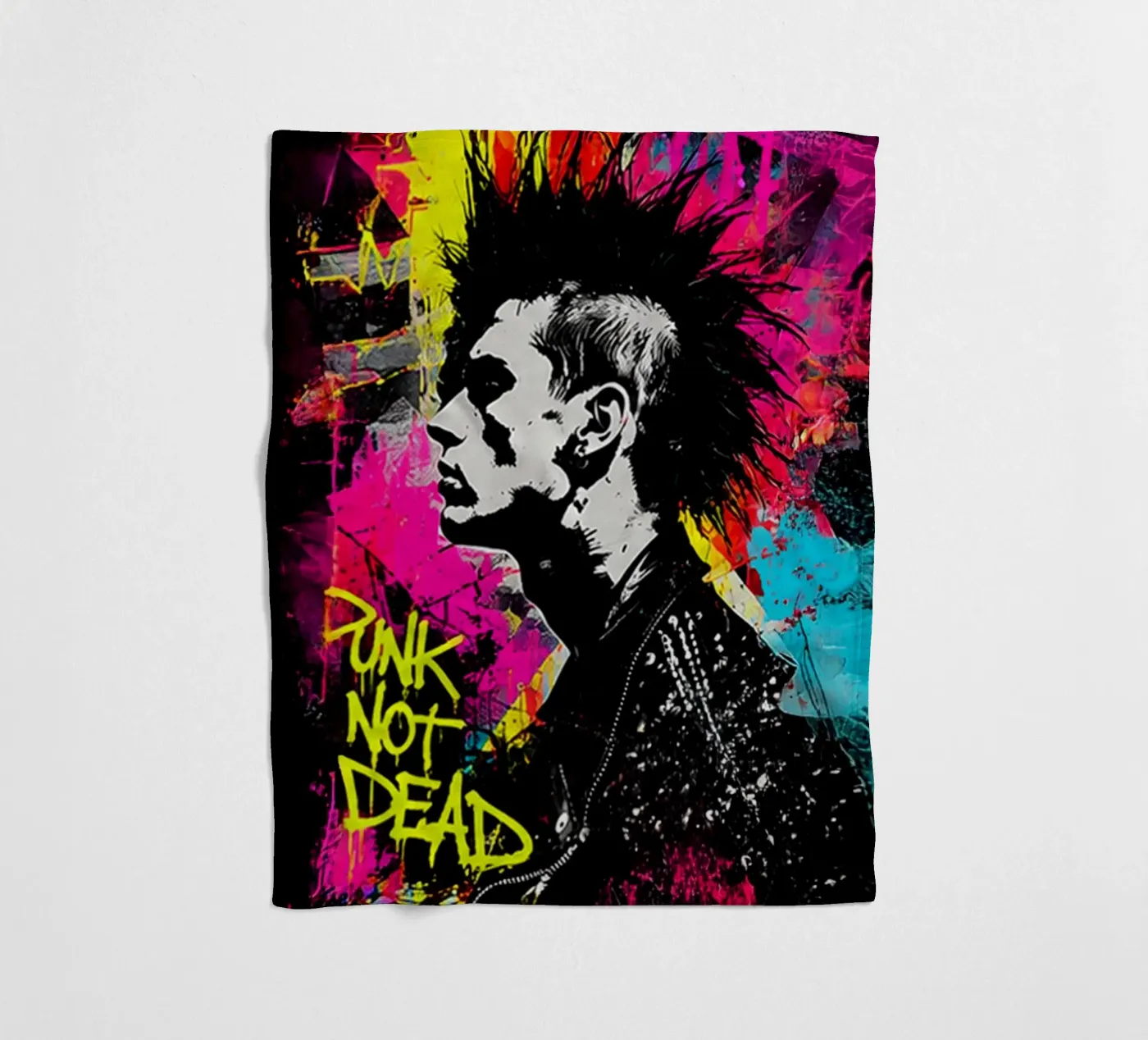Punk Fleecedecke von Flo Klein Gallery