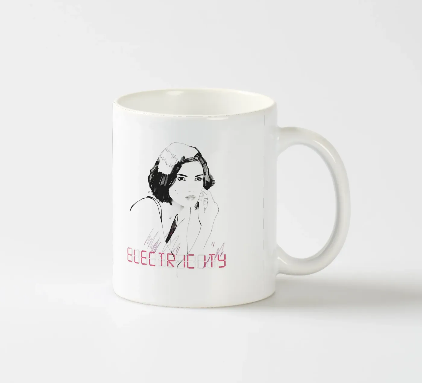 Electricity ceramic mug by Manuel Rebollo