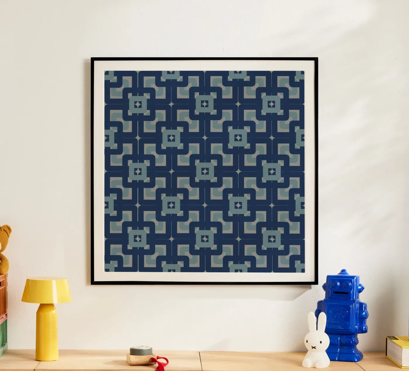 Sixties inspired pattern poster by LaylaOzVintage
