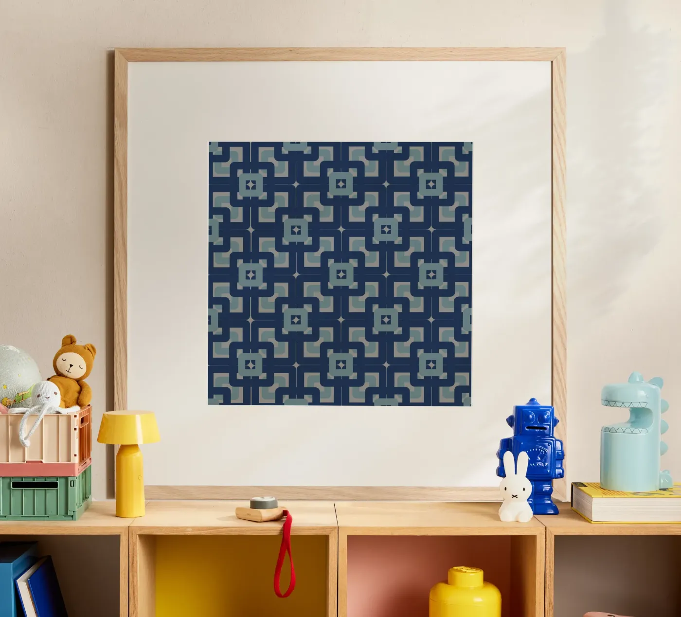 Sixties inspired pattern poster by LaylaOzVintage