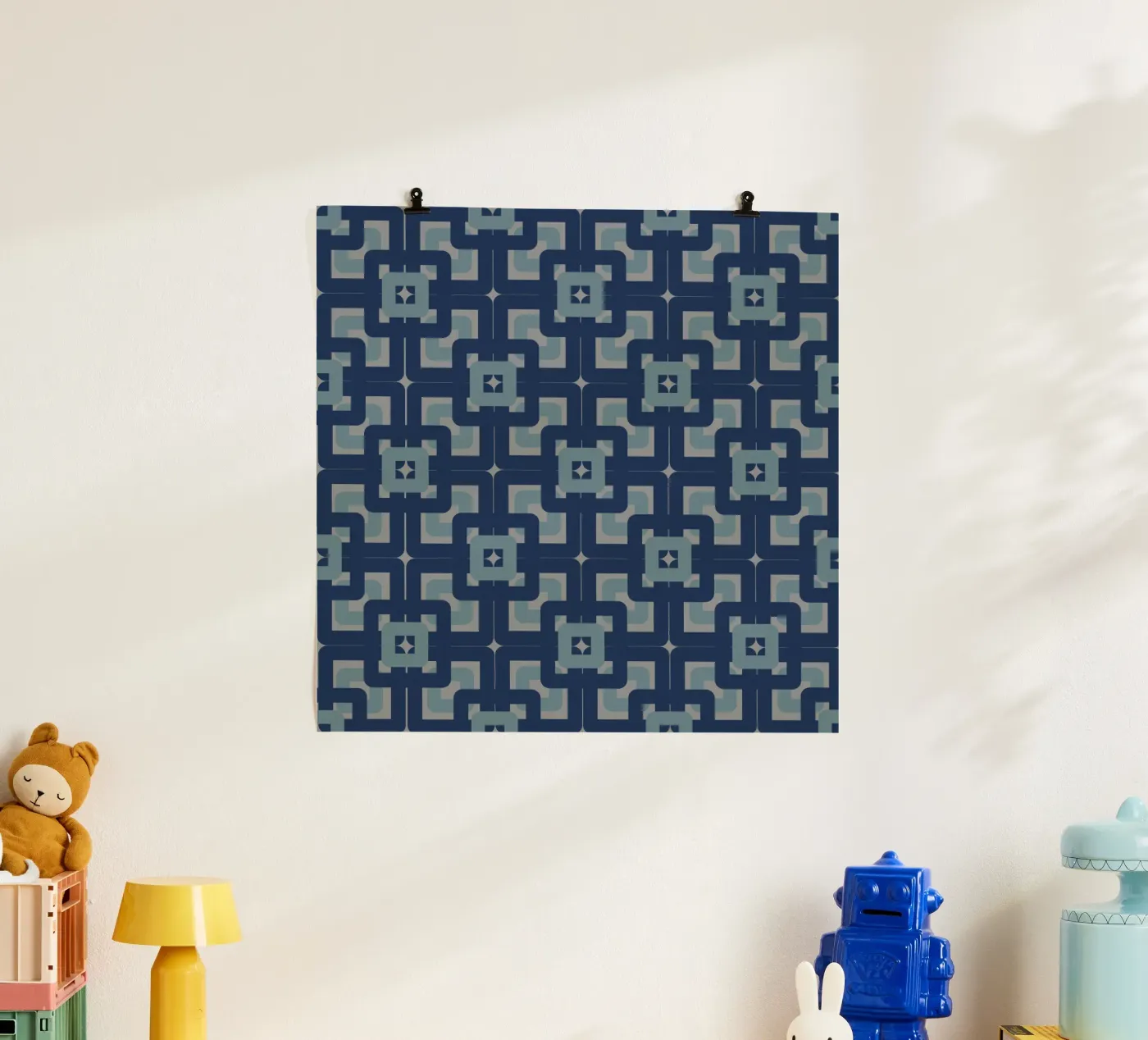 Sixties inspired pattern poster by LaylaOzVintage