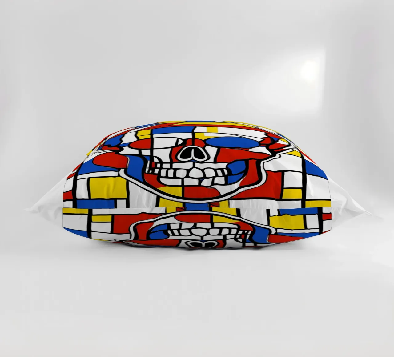 teschio e ossa incrociate pop cuscino da Rezh creations