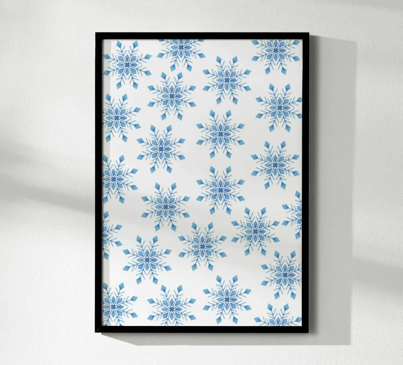 Snowflakes pattern Poster von Happypatterns