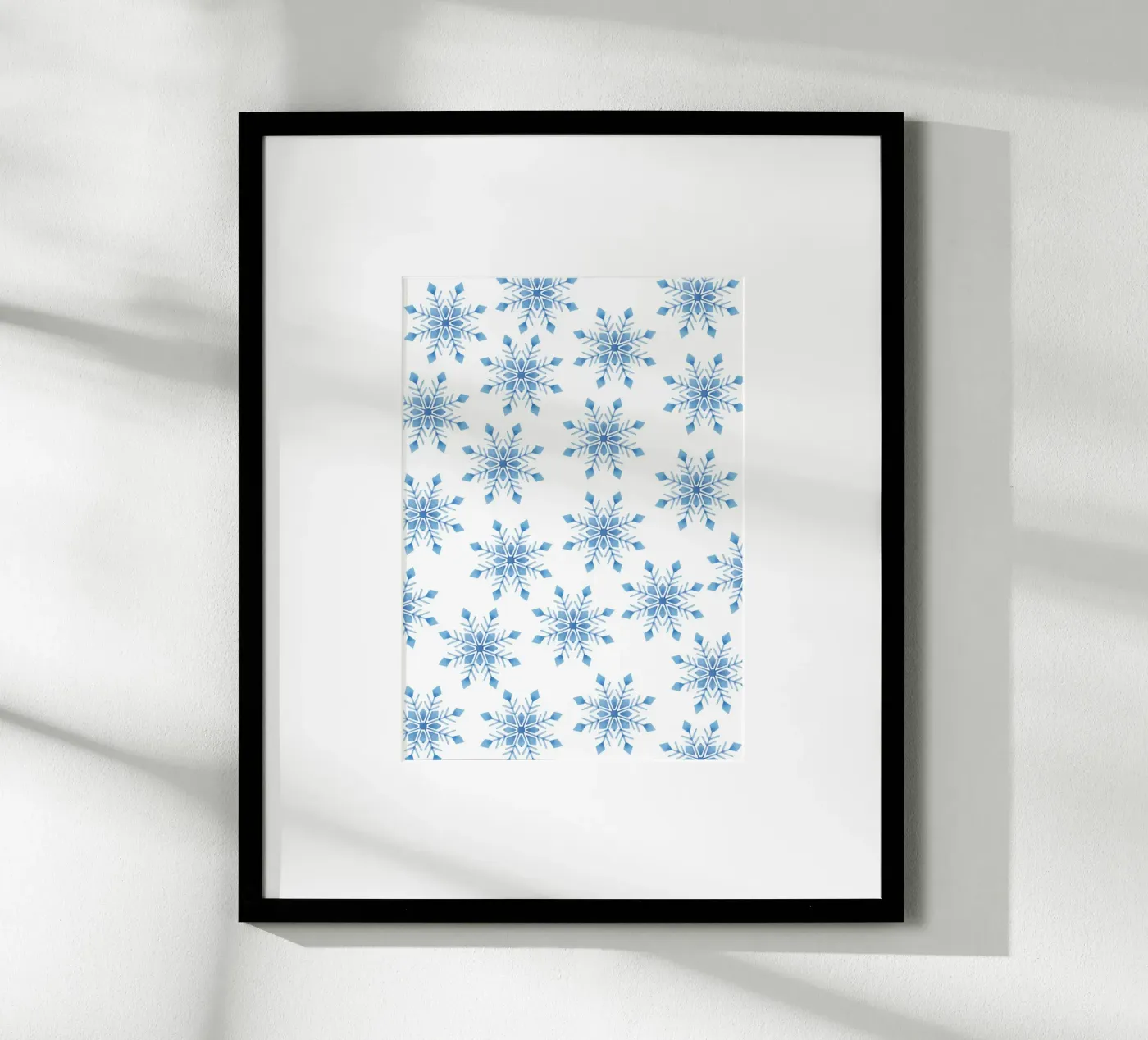 Snowflakes pattern Poster von Happypatterns