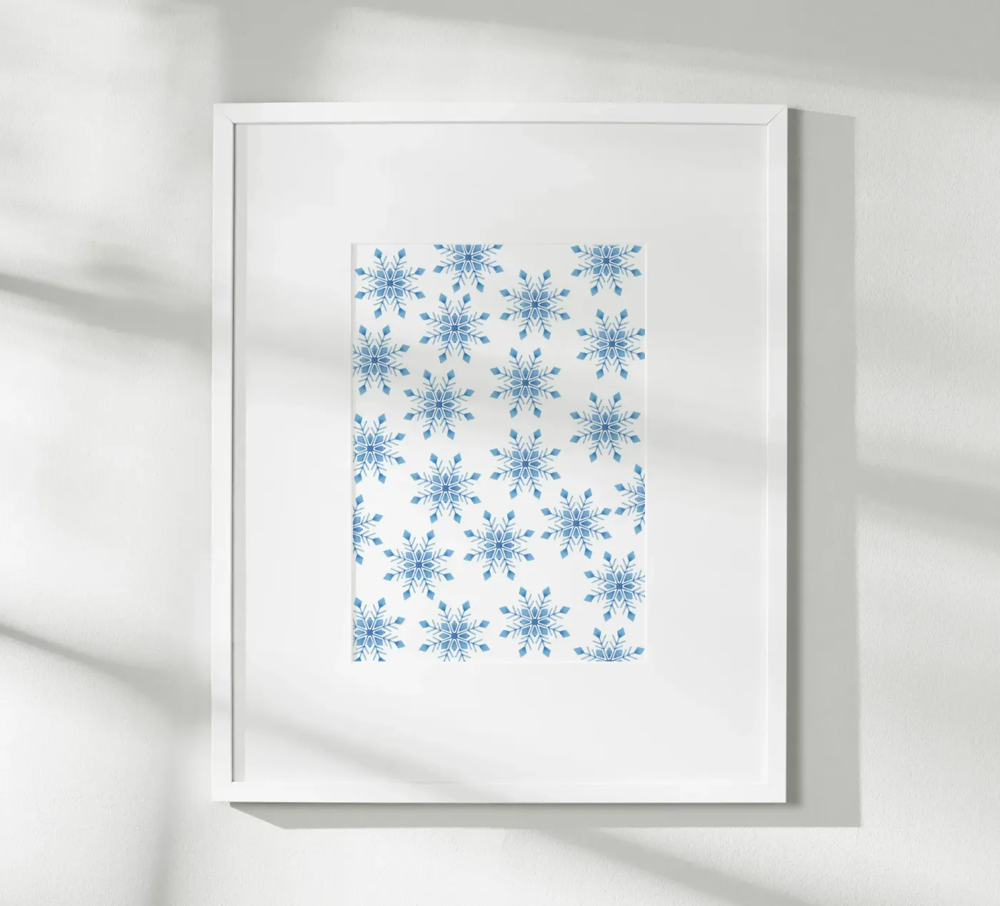 Snowflakes pattern Poster von Happypatterns