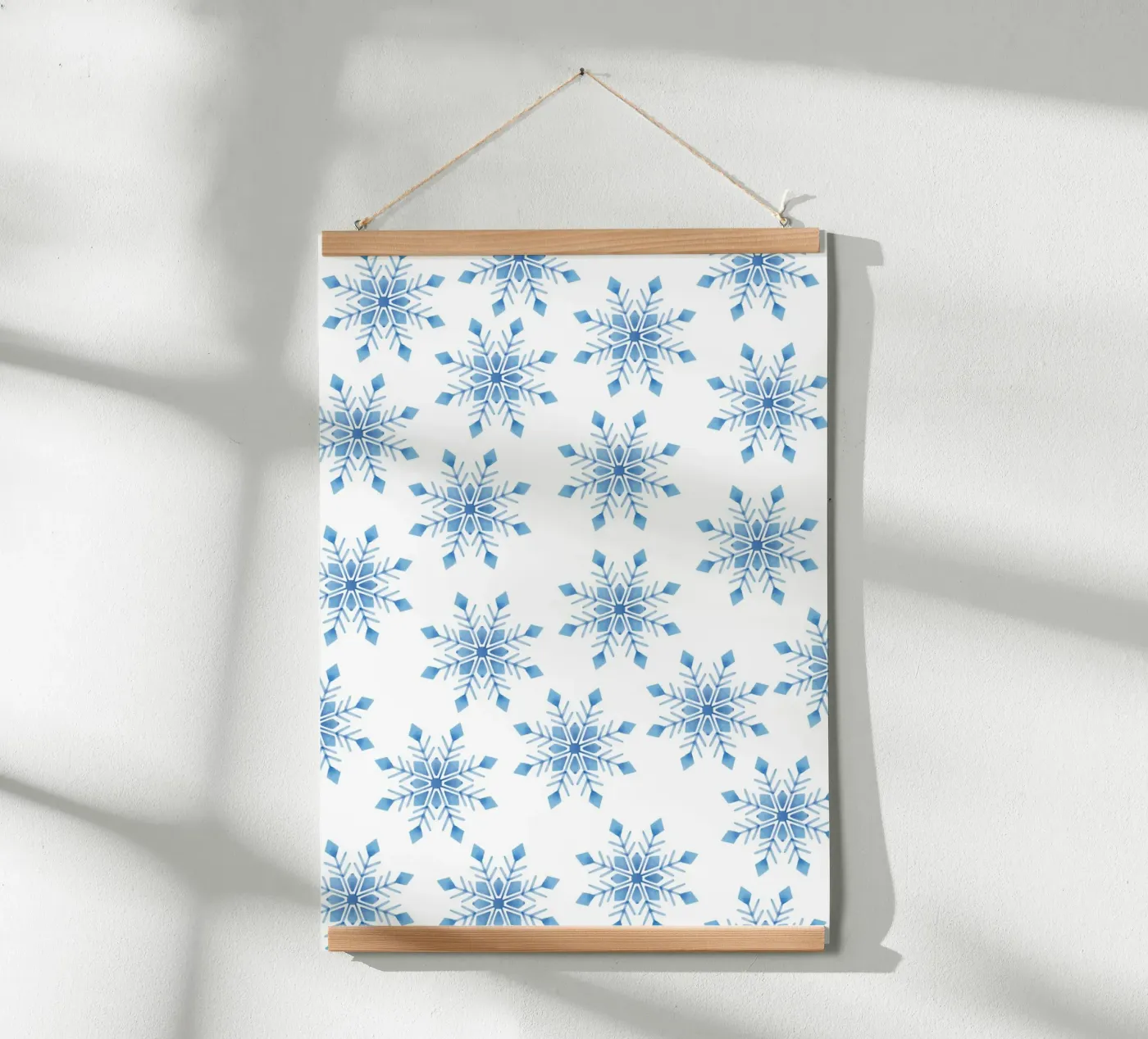 Snowflakes pattern Poster von Happypatterns