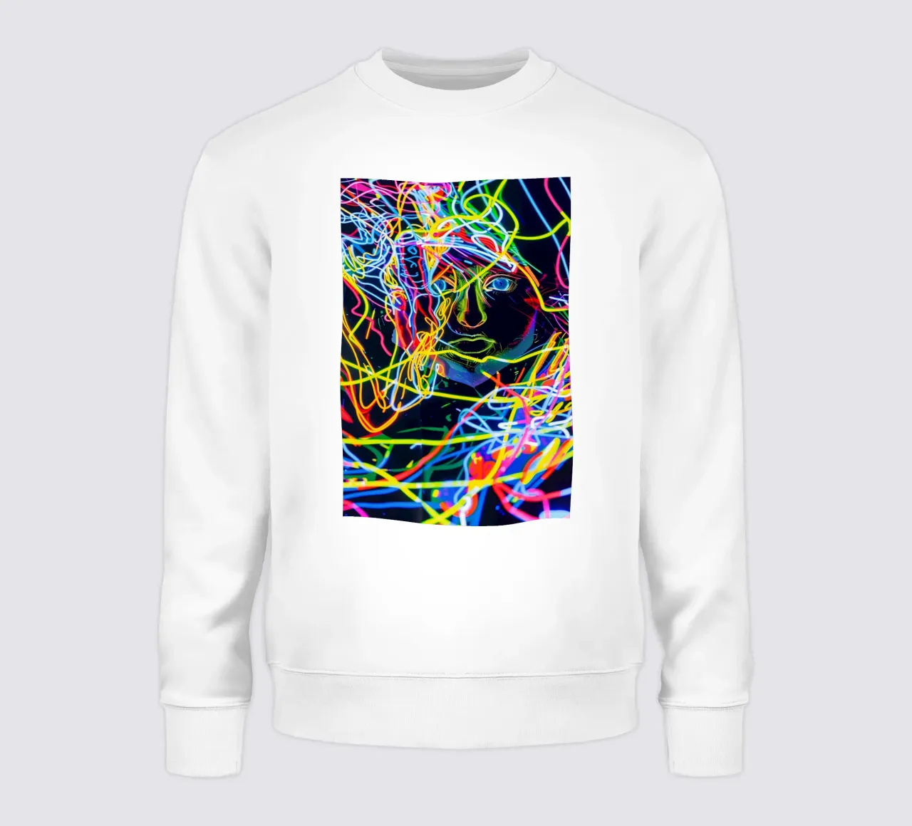 Neon-Art Action Painting Portrait felpa da Autofocus