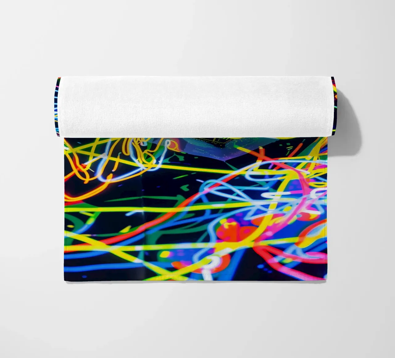 Neon-Art Action Painting Portrait telo mare da Autofocus