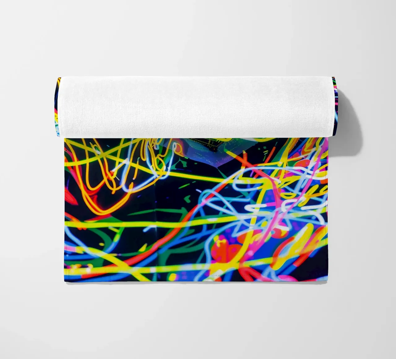 Neon-Art Action Painting Portrait telo mare da Autofocus