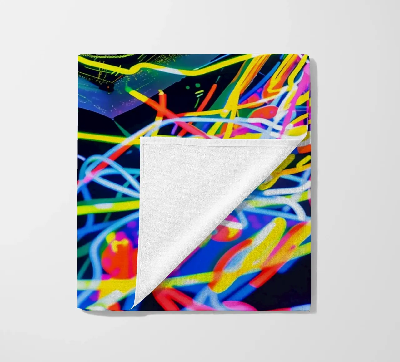 Neon-Art Action Painting Portrait telo mare da Autofocus