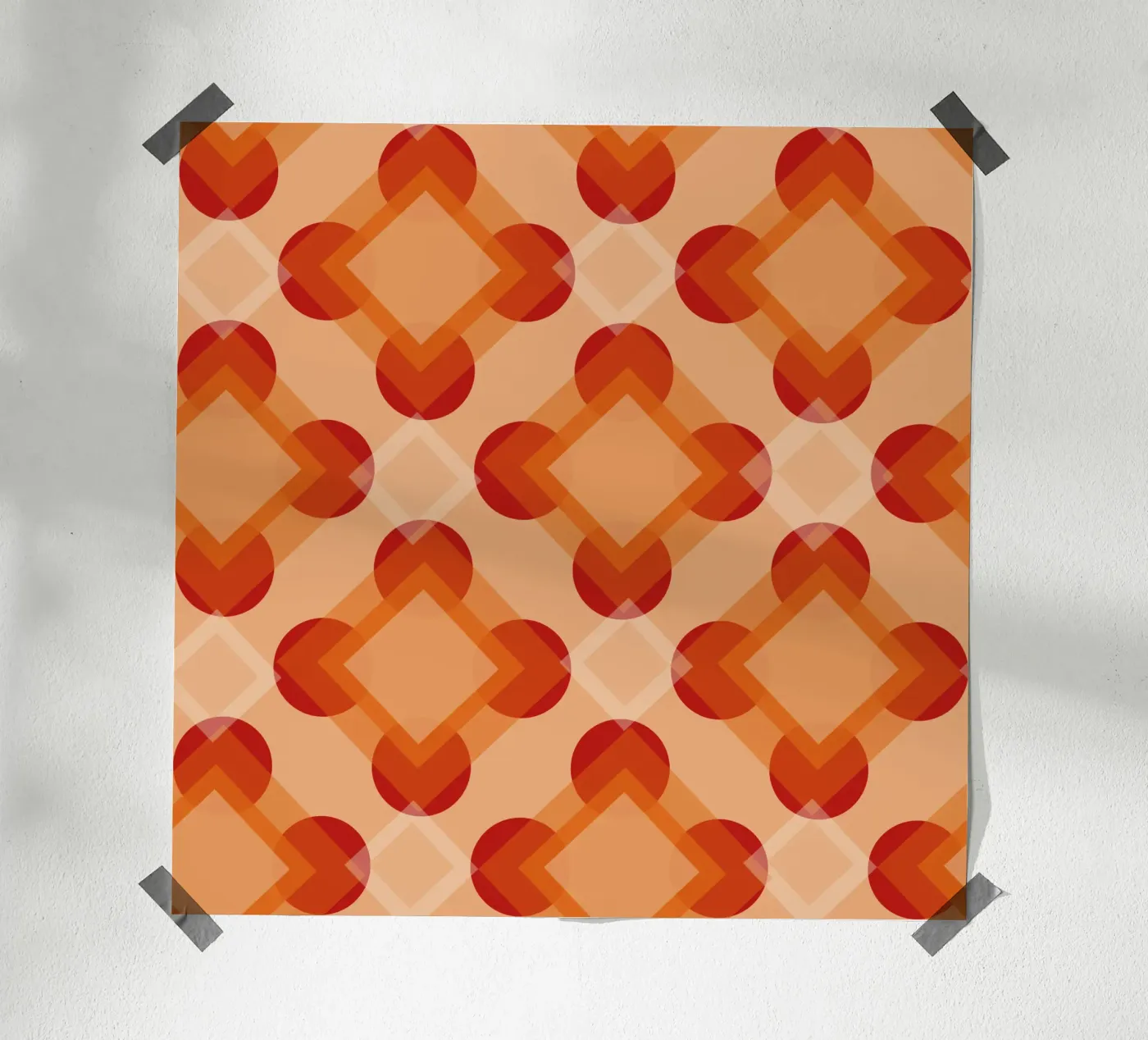 Light Sixties interior design pattern poster by LaylaOzVintage